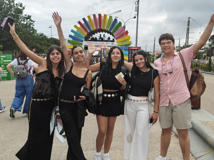 Equipa vencedora do escalão secundário da Assembleia Jovem de Ourém marcou presença no NOS Alive 2025