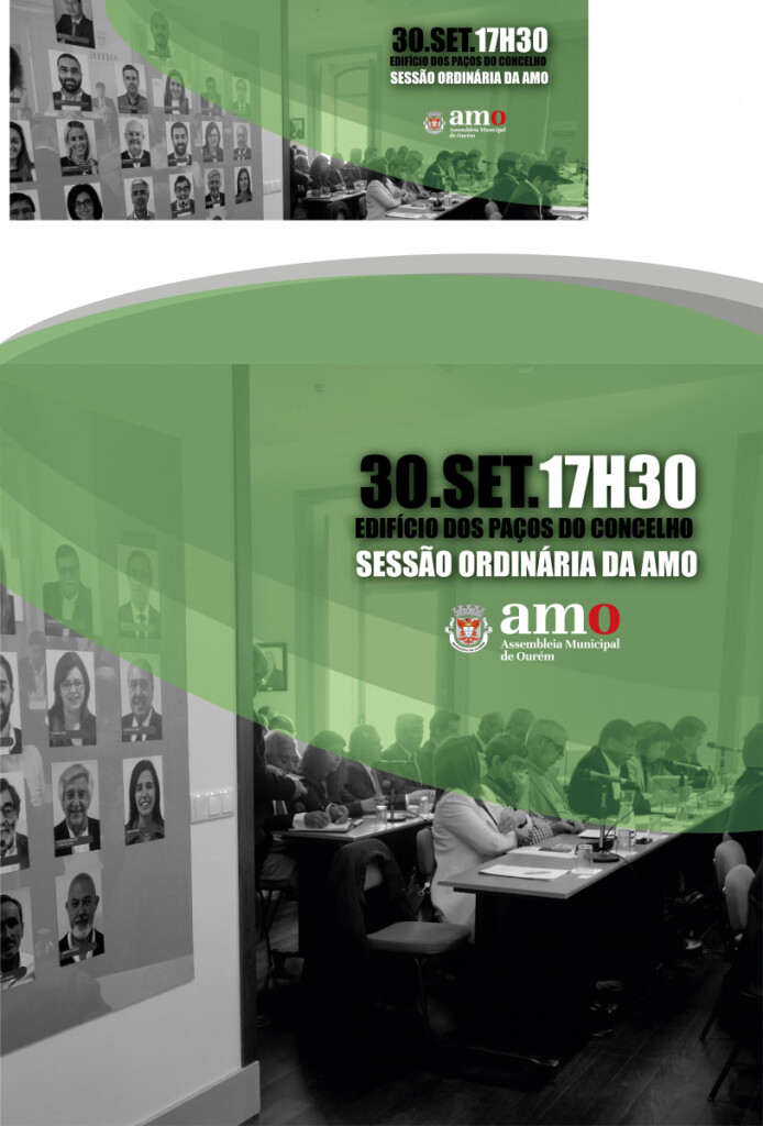 Ordem de trabalhos da sessão da AMO dia 30 de setembro, pelas 17h30